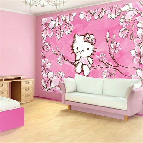 hello kitty wall|hello kitty wallpaper for bedroom.